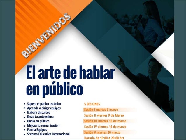 ¿Qué se enseña en el curso para aprender a hablar en público?